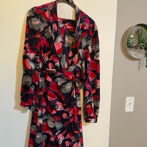 Diane Von Furstenberg Navy and Red Dress